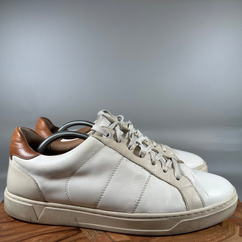 Vionic Lucas II Mens White Leather Low Top Orthotic Sneakers Size 11